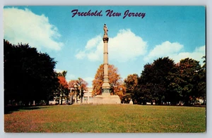 Postcard Molly Pitcher Statue and Park Freehold New Jersey Unposted Chrome - Picture 1 of 2