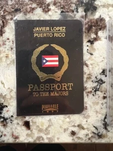 1997 PINNACLE MLB PASSAPORTO PER LE MAJORS CARD ATLANTA BRAVES JAVIER LOPEZ #11 DI 25 - Foto 1 di 2