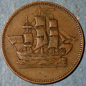 Canada token Breton 997 Ships Colonies Commerce - Picture 1 of 2