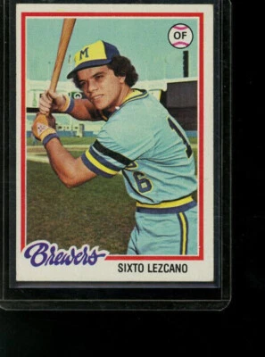1978 Topps Sixto Lezcano Milwaukee Brewers #595 - Image 1 of 2