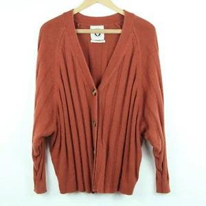 Urban Outfitters Women's Small Chunky Knit Oversized Boyfriend Cardigan Slouchy - Picture 1 of 8
