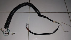 Western Electric, F1 E1 ? or a 302 Cord ? Black Desk Top Phone Reciever Cord. - Zdjęcie 1 z 1