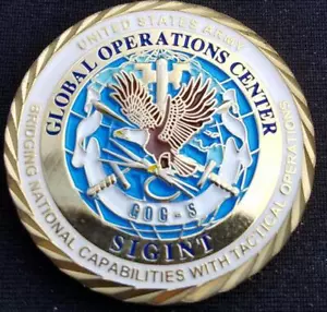 NSA US Army Global Signals Intelligence Center Commander's Coin - Picture 1 of 2