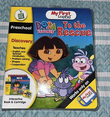 Leap Frog Dora To The Rescue My First LeapPad Preschool Book Cartridge  - Image 1 of 4