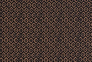 Tela de tapicería/cortina de terciopelo índigo y cobre metálico de chenilla Mistral Ikat - Imagen 1 de 4