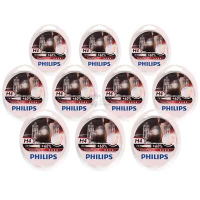 10x Philips Vision Plus +60% 2x H4 12V 60/55W P43t - Imagen 1 de 4