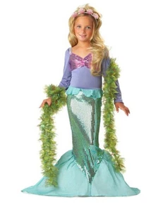 Girl Disney The Little Mermaid Ariel Costume dress for Party Size 2-7 Years - Picture 1 of 9