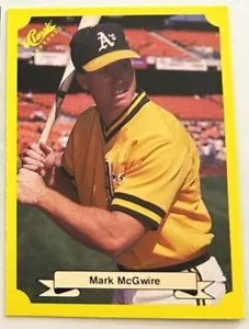 MARK McGWIRE 1987 ROOKIE CLASSIC YELLOW TRAVEL GREEN BACK # 121 A's ATHLETICS - Picture 1 of 2