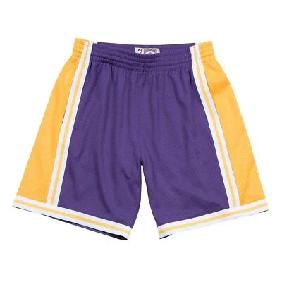 Pantalones cortos de carretera Mitchell & Ness NBA Swingman para hombre LA Lakers 84-85 Foto 1 de 4