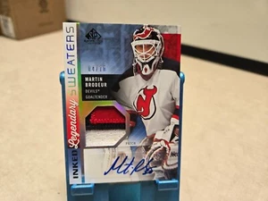 2021-22 SP Game Used Martin Brodeur Inked Legendary Sweaters Jersey Auto /10 - Picture 1 of 2