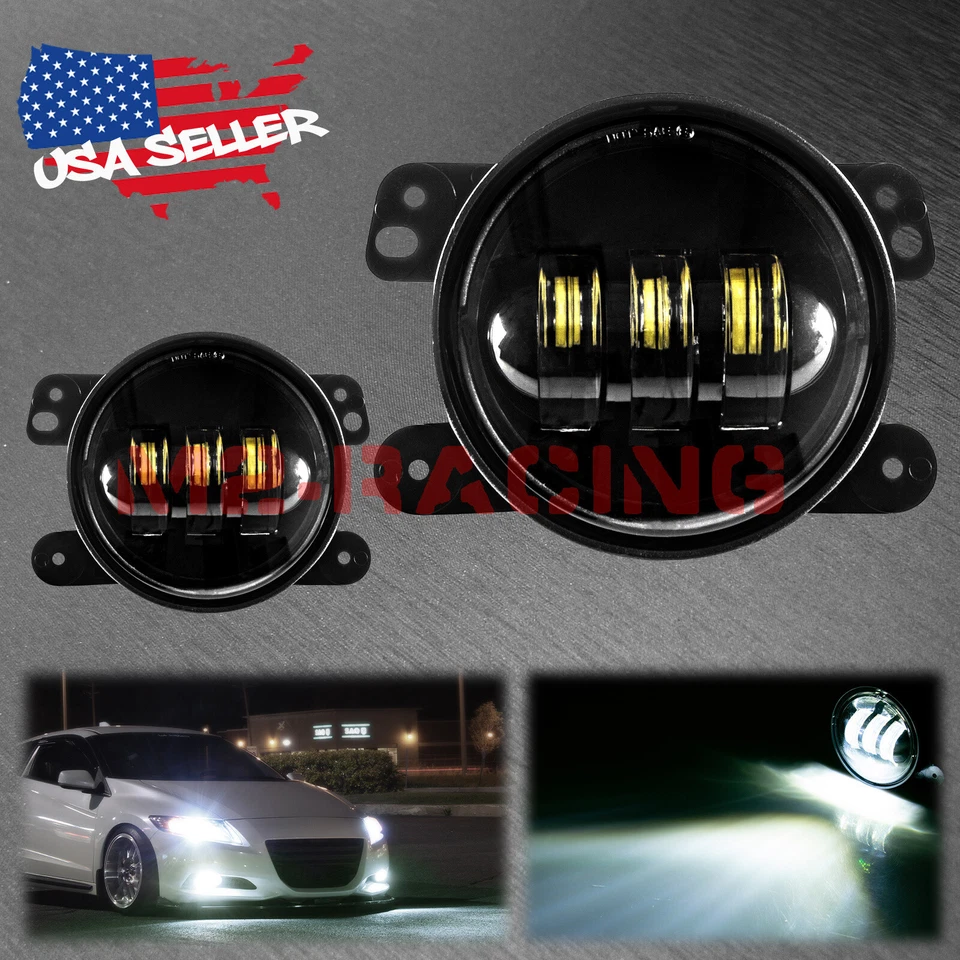 Par de luces antiniebla LED transparentes para Jeep Grand Cherokee 11-12 ajuste repuesto F3 Foto 1 de 4