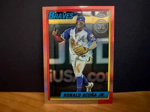 Ronald Acuna Jr. 2025 Topps Chrome 35th Anniv. Atlanta Braves #90CB-2 Nice! - Picture 1 of 6