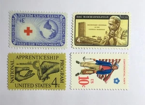 US stamps Scott# 1016, 1203, 1201, 1566 MNH/OG/FVF #M20. - Picture 1 of 1