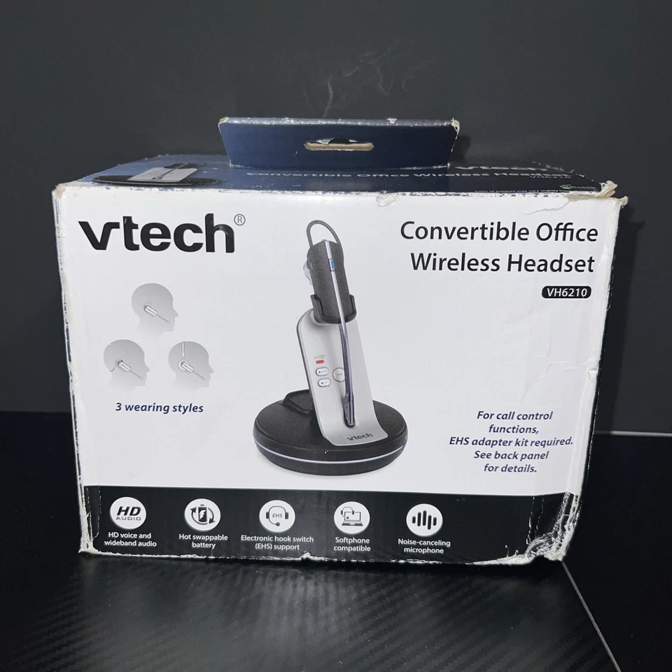 VTech VH6210 Softphone Convertible DECT Office Wireless Headset • OPEN BOX - Image 1 of 4