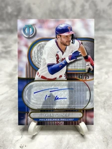 Tarjeta de béisbol 2024 Topps tributo autógrafo Trea Turner 43/75 Phillies TA-TT - Imagen 1 de 2