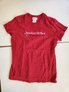 T-shirt American Girl Place New York ricamata bambina cotone rosso taglia XL - Foto 1 di 8