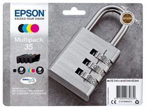 Epson C13T35864020/35 Ink cartridge multi pack Bk,C,M,Y Blister Acustic Magne... - Picture 1 of 2