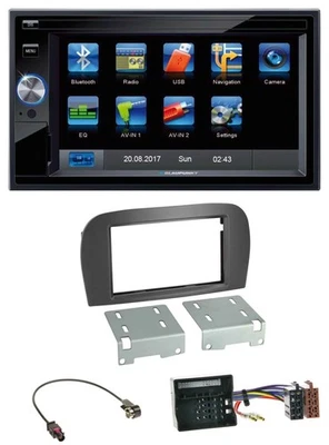 Blaupunkt SD Bluetooth 2DIN MP3 USB AUX Autoradio für Mercedes SL-Klasse R230 20 - Bild 1 von 4