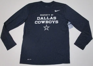 Neu Dallas Cowboys NFL Football Nike Dri-Fit Property of T-Shirt Herren Medium Neu mit Etikett - Bild 1 von 7