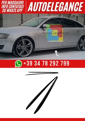 Faldas Lateral Extendido Compatible Con Audi A6 C6 2004 – 2009 – Look Sporto - Imagen 1 de 4