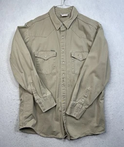 Carhartt Rugged Outdoor Wear Gr. 18x36 Beige Baumwolle Herren Hemd Langarm - Bild 1 von 12