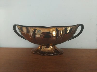 BESWICK XL MANTEL VASE, COPPER COLOURED,  44CMS LONG - Image 1 of 4