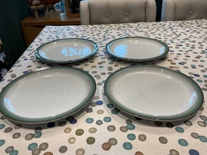 Denby Regency Green Salad / Dessert Plates x 4 Stoneware Tableware Lot D - Picture 1 of 16