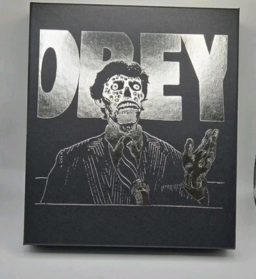 THEY LIVE 4K /Blu-Ray /Vinyl SCREAM FACTORY Limited Edition Boxset OBEY  - Image 1 of 4