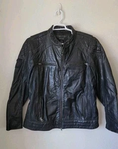 Mens Harley-Davidson Goat Skin Leather Motorcycle Jacket 2XL Black - Picture 1 of 16