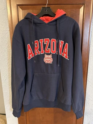 Sudadera con Capucha Arizona Wildcats De Colección Para Hombres Sudadera Azul Mediana Equipo Universitario Suéter Foto 1 de 4