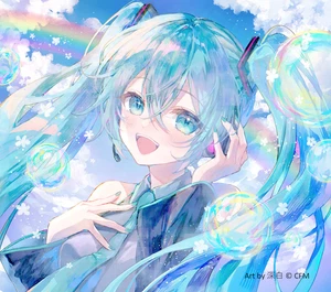 Wallhack SP-004 Glass Mouse Pad Hatsune Miku Editions Summer Miku - Afbeelding 1 van 2