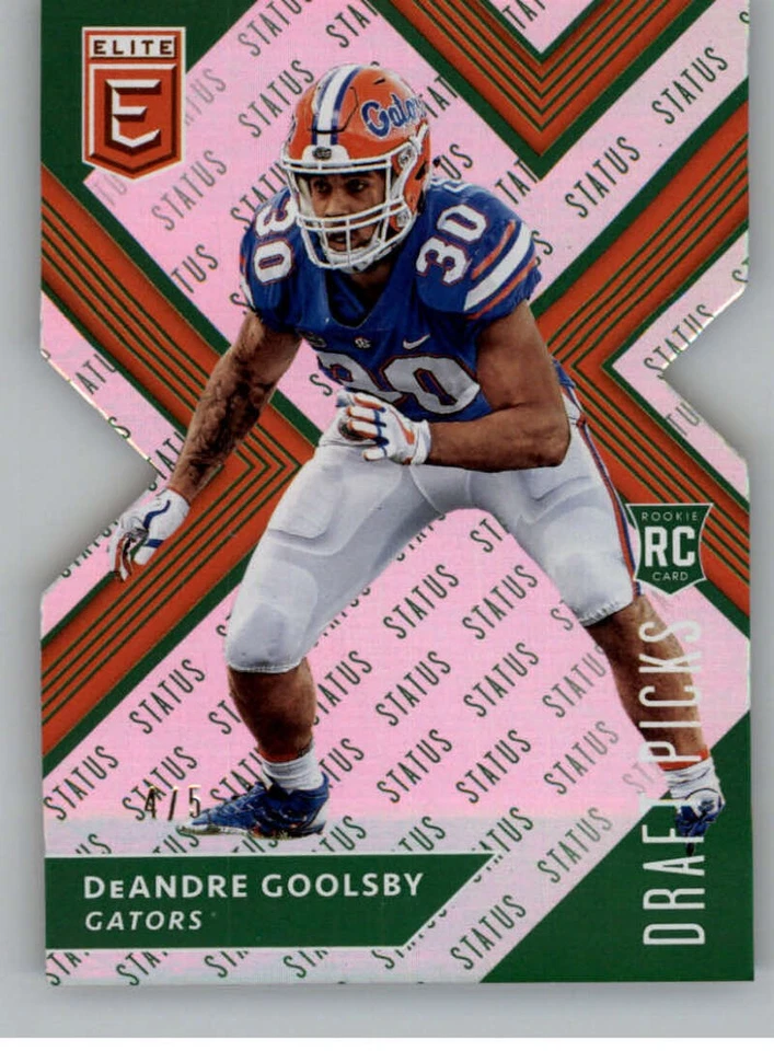 2018 Panini Elite Draft Picks Status Die Cut Emerald Football Pick From List - Image 1 of 1