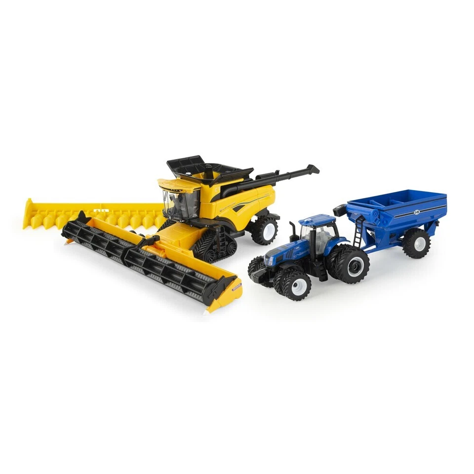 1:64 New Holland CR8.90 SmartTrax Combine Harvesting Set - Image 1 of 1