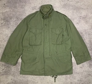 ALPHA INDUSTRIES M-65 Field Coat Jacket Green US Army Size Large Cold Weather - Picture 1 of 23