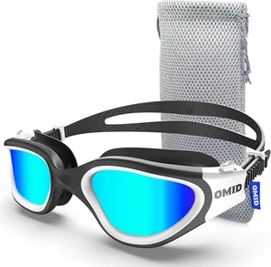 Swim Goggles, P2 Polarized Swimming Goggles for Men Anti-Fog Goggles Swimming fo - Picture 1 of 12
