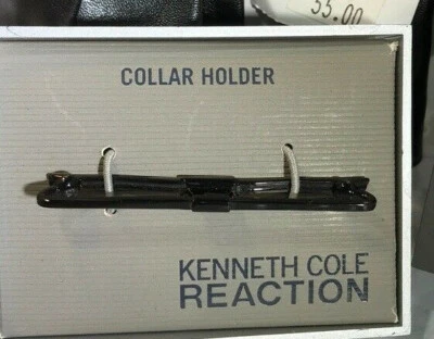 NEW IN BOX $25 KENNETH COLE REACTION COLLAR HOLDER BLACK - Image 1 of 2