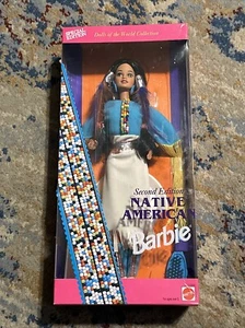 NIB Native American Barbie Doll 11609 Dolls Of The World Second Edition Mattel - Picture 1 of 6