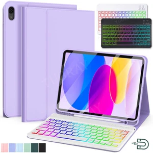 Backlit Keyboard Case Cover For iPad 11th 10th 9th 8th 7th Gen Air 4 5 6 Pro 11 - Picture 1 of 44