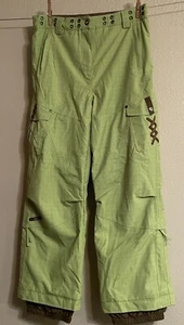 OBERMEYER SKI SNOW PANTS BAILEY ADJ WAIST LEG LIFTS Juniors GIRL'S 18 Green - Picture 1 of 14