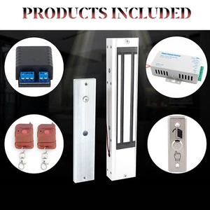 Door Entry Access Control System Electric Magnetic Lock 350lb /180kg, 2 Remotes - Picture 1 of 13
