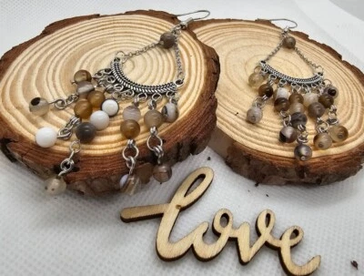 Pendientes Hechos A Mano De Agata, Earrings De Agata - Image 1 of 3