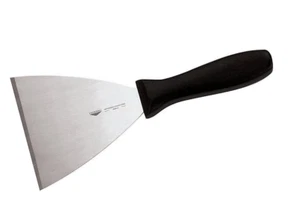 SPATOLA TRIANGOLARE 12CM INOX PROFESSIONALE PIZZERIA PIASTRA TAGLIAPASTA PADERNO - Foto 1 di 1
