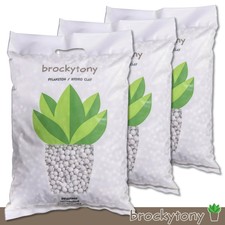 Brockytony 3 X 10L Attivo & Decoton 8-16 MM Bianco Drenaggio Blumenkastentopf