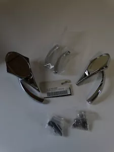 Drag Specialties Teardrop Mirror 0640-0086 pair nwob - Picture 1 of 11