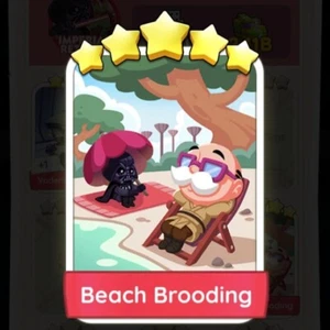 Beach Brooding Monopoly_Go_5 Stars Sticker ⭐⭐⭐⭐ - Fast Delivery - Afbeelding 1 van 1