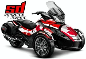Can Am Spyder ST graphic wrap decal kit "Patriot Canada" - Picture 1 of 4
