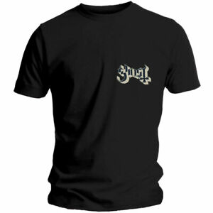 Ghost 'Pocket Logo' (Black) T-Shirt - NEW & OFFICIAL!