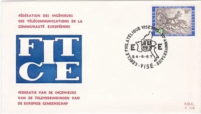 1967 Belgium FDC cover European Telecommunication Days - Image 1 of 2