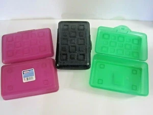 Sterilite Pencil Case Organizer Holder 8 3/8 X 5 5/8 X 2 1/8 inch New - Imagen 1 de 13