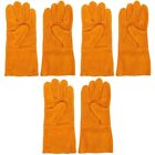  3 Pair Cowhide Work Construction Gloves Driver for Truck Driving